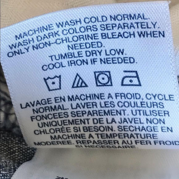 Lands End Blue Mid Rise Mom Shorts - Picture 8 of 11